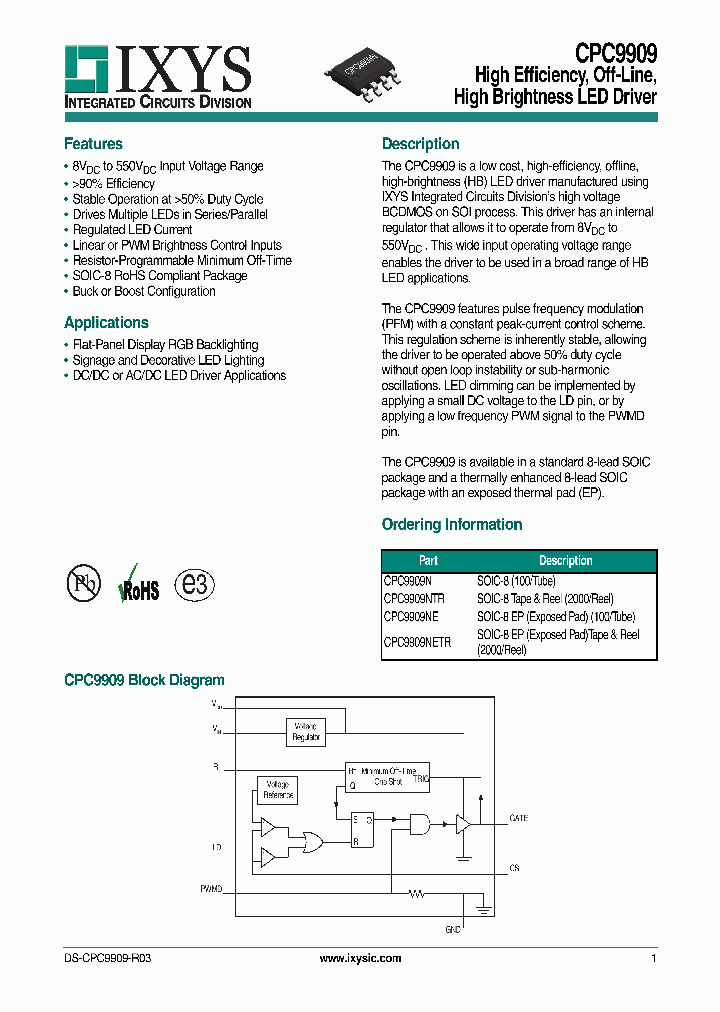 CPC9909NTR_7283380.PDF Datasheet