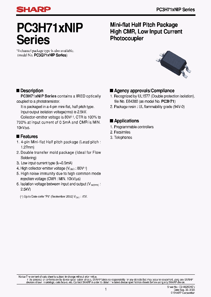 PC3H711NIP_7283245.PDF Datasheet