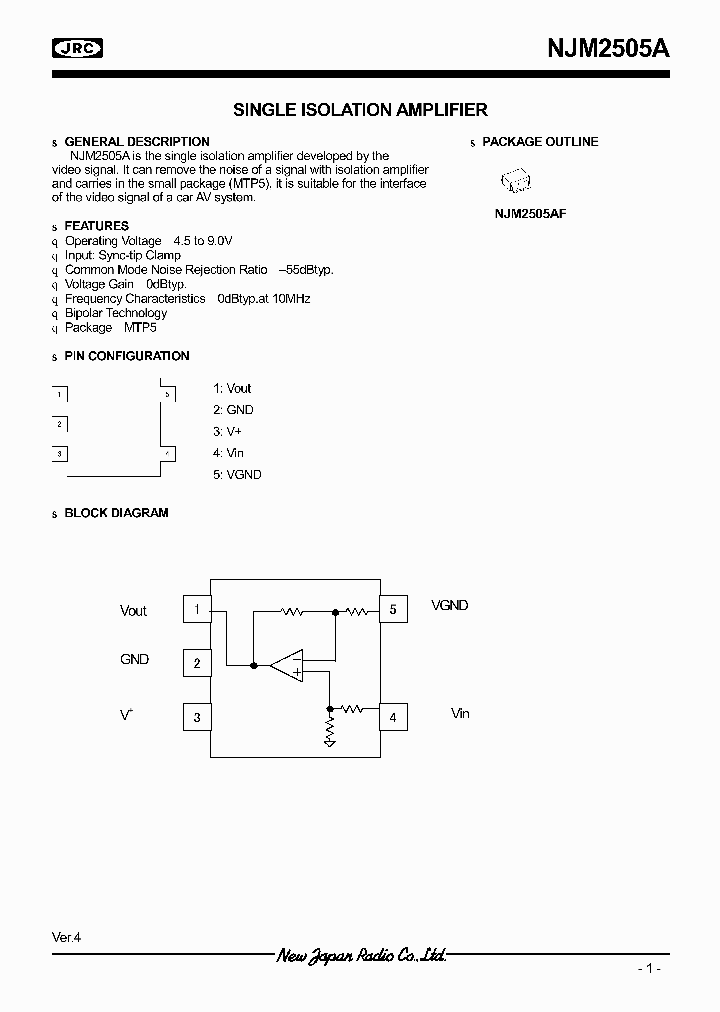 NJM2505AF_7288347.PDF Datasheet