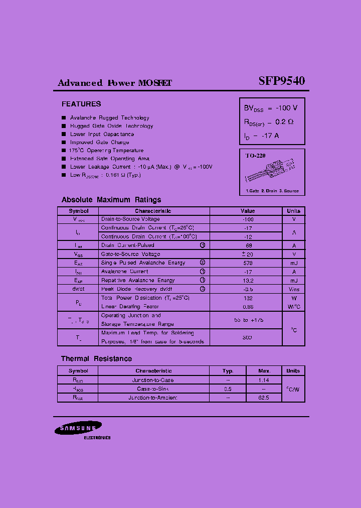 SFP9540_7288356.PDF Datasheet