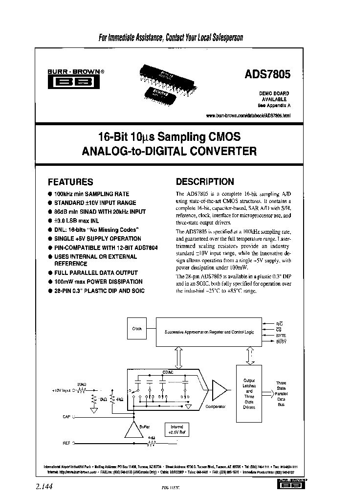 ADS7805UB_7288185.PDF Datasheet