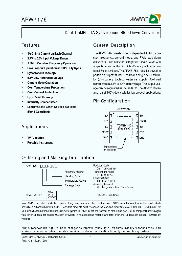 APW7176_7290329.PDF Datasheet