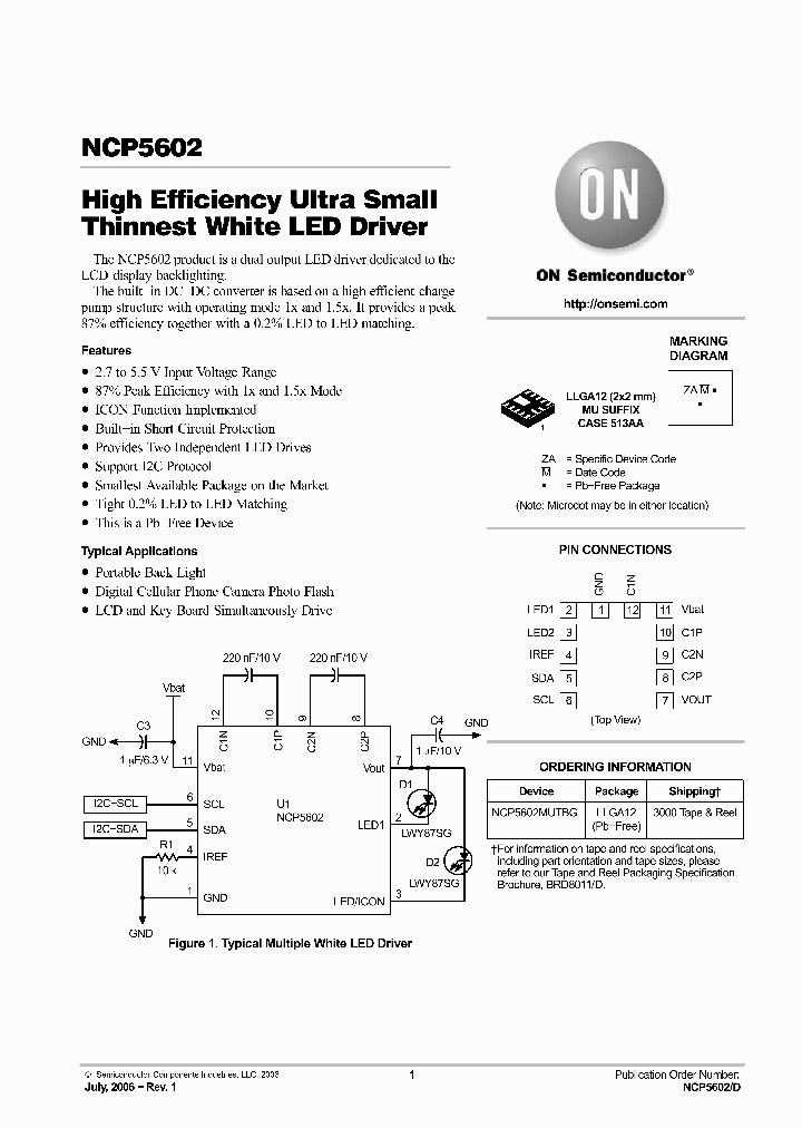 ONSEMICONDUCTOR-NCP5602MUTBG_7290893.PDF Datasheet
