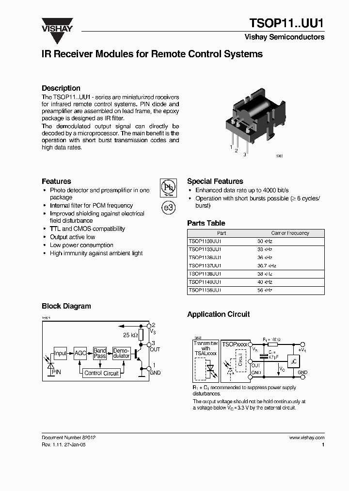 TSOP1156UU1_7290370.PDF Datasheet