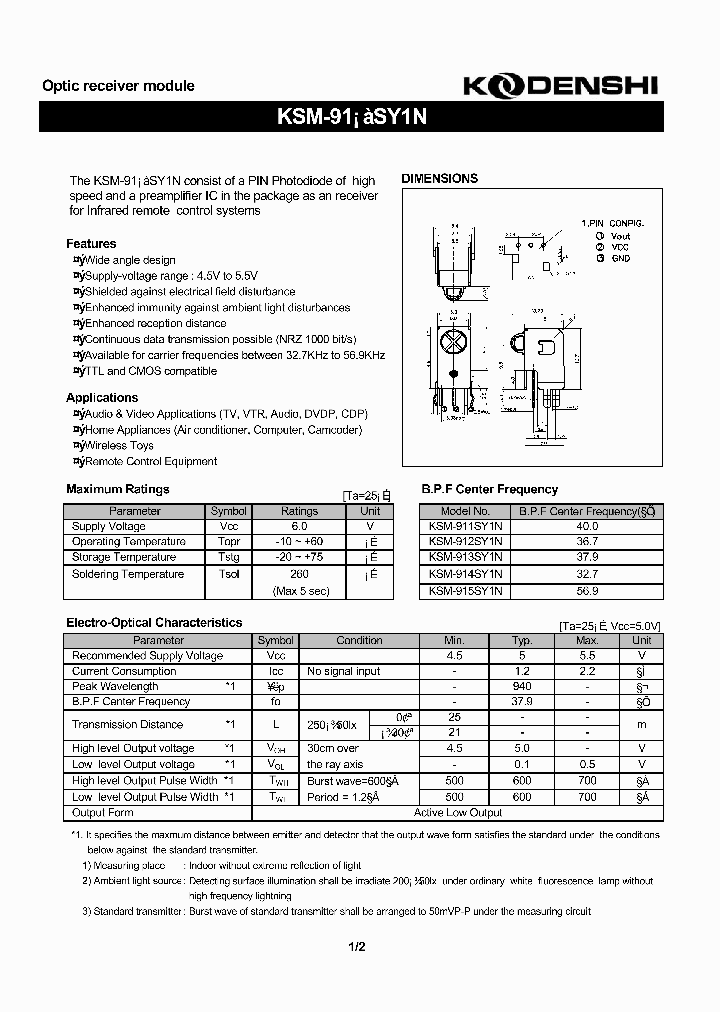 KSM-914SY1N_7292477.PDF Datasheet