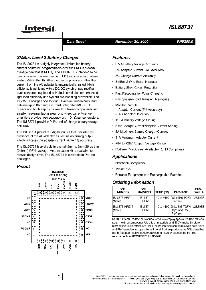 INTERSILCORP-ISL88731HRZ-T_7294330.PDF Datasheet