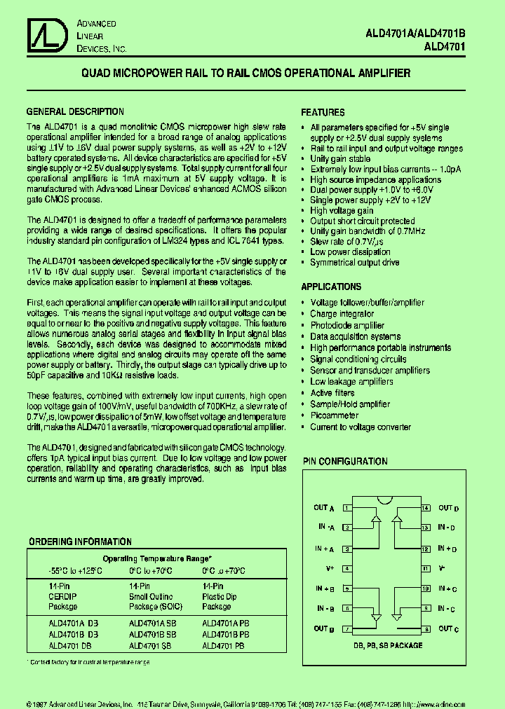 ALD4701PB_7294666.PDF Datasheet