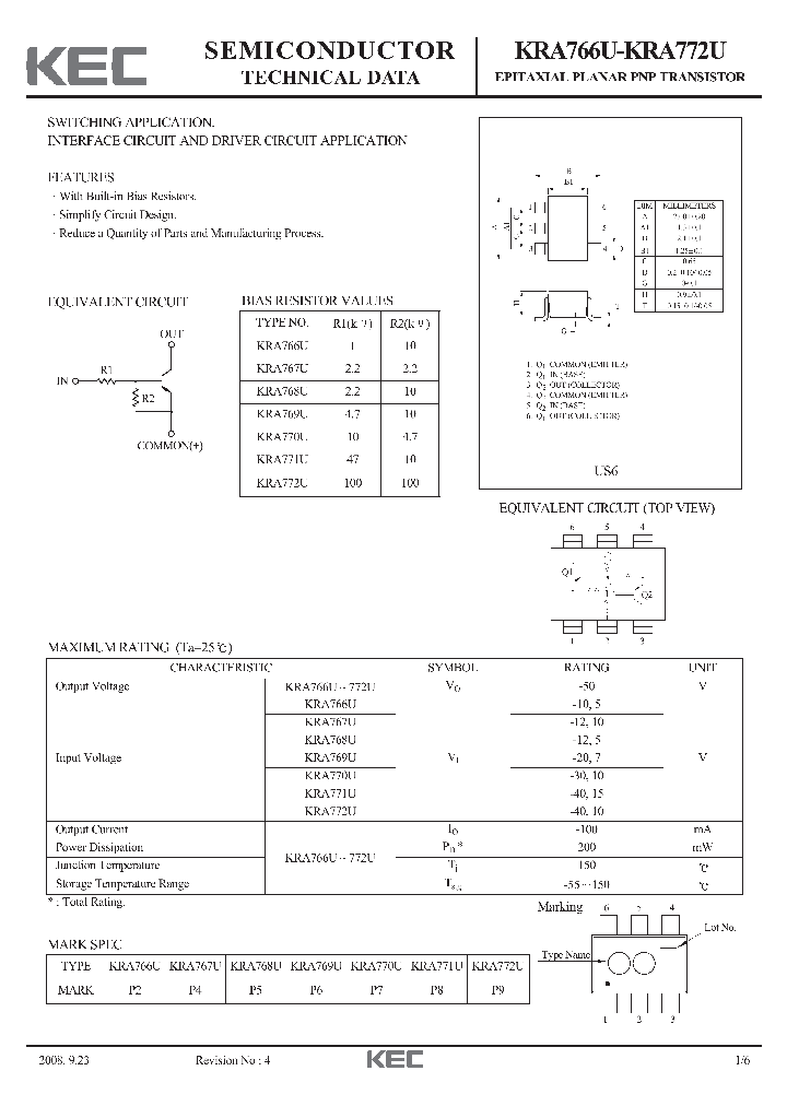 KRA768U_7296454.PDF Datasheet