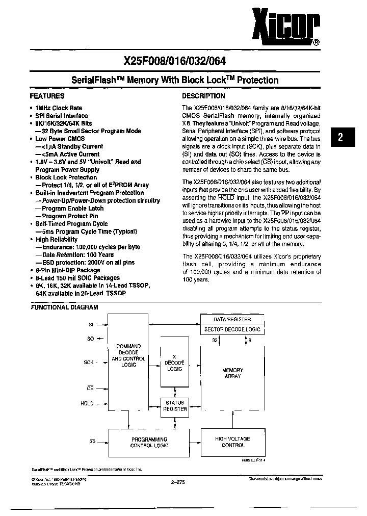 X25F016SIT1_7297375.PDF Datasheet
