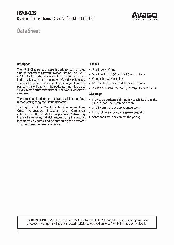 HSMR-CL25_7300199.PDF Datasheet