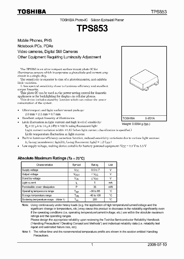 TPS853_7300448.PDF Datasheet