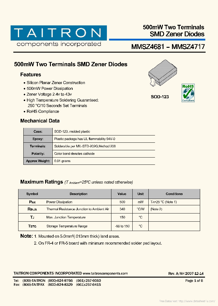 MMSZ4681_7301634.PDF Datasheet
