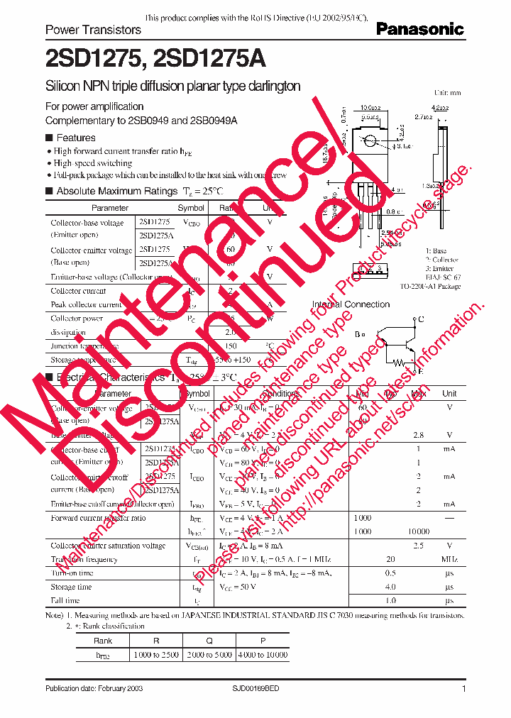 2SD1275AP_7302227.PDF Datasheet