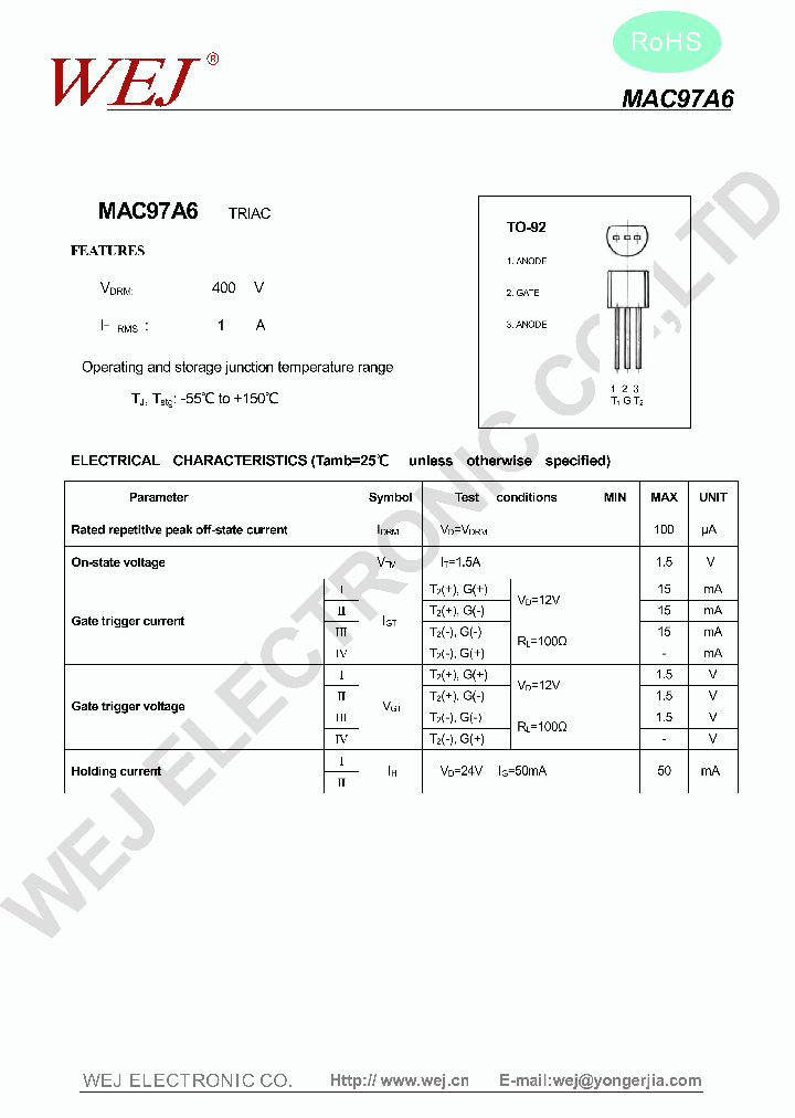 MAC97A6_7303397.PDF Datasheet
