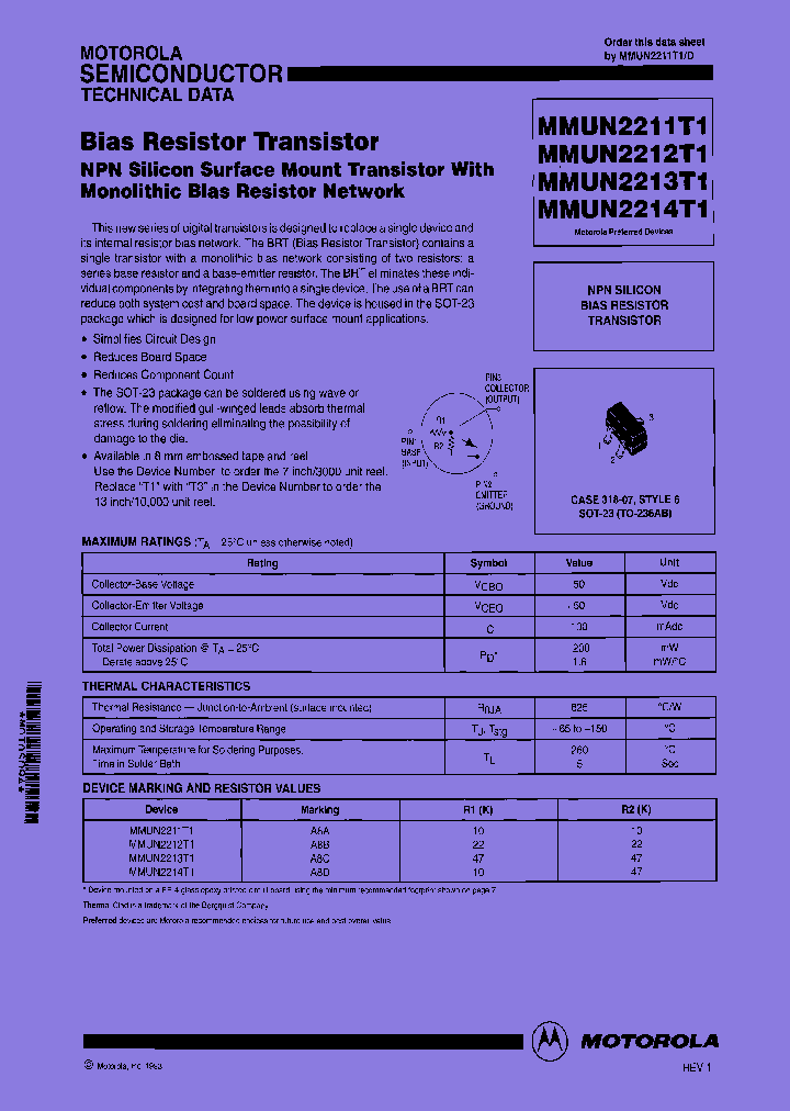MMUN2211T1_7304003.PDF Datasheet