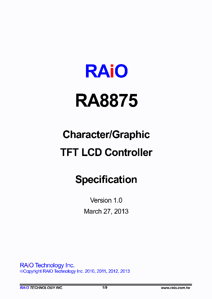 RA8875_7304679.PDF Datasheet