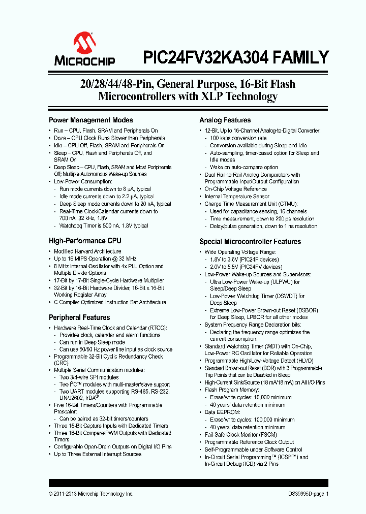 PIC24FV32KA30413_7304915.PDF Datasheet