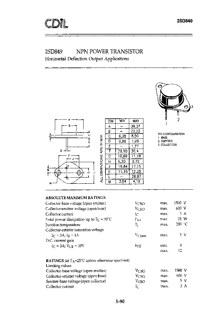 2SD849_7305791.PDF Datasheet
