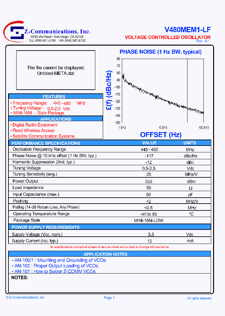 V480MEM1-LF_7306609.PDF Datasheet