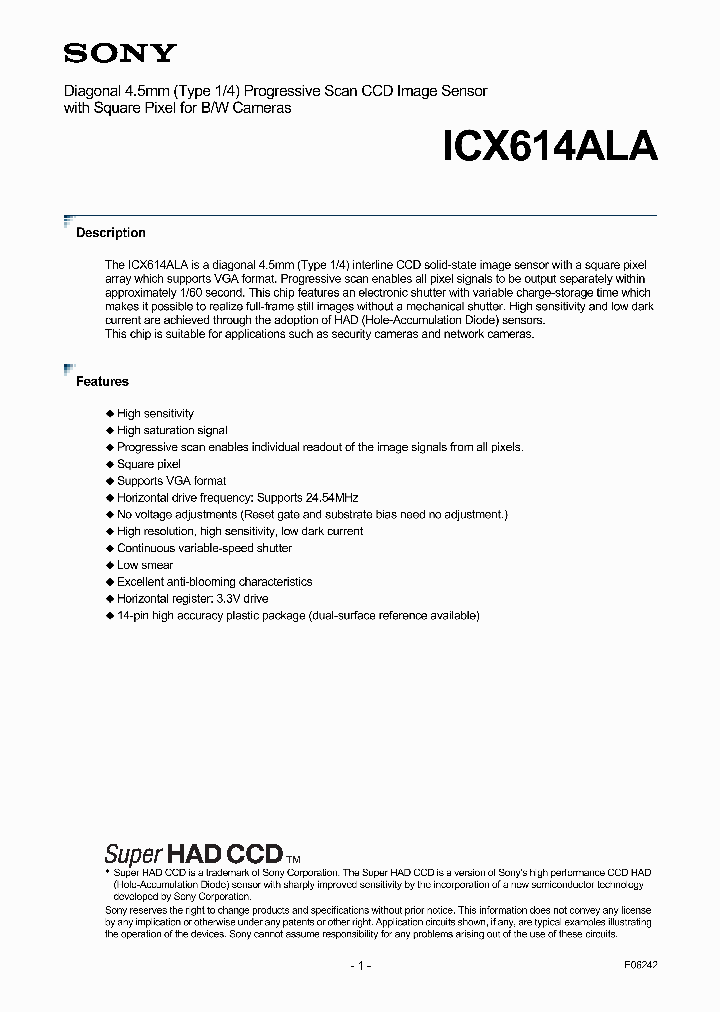 ICX614ALA_7306471.PDF Datasheet