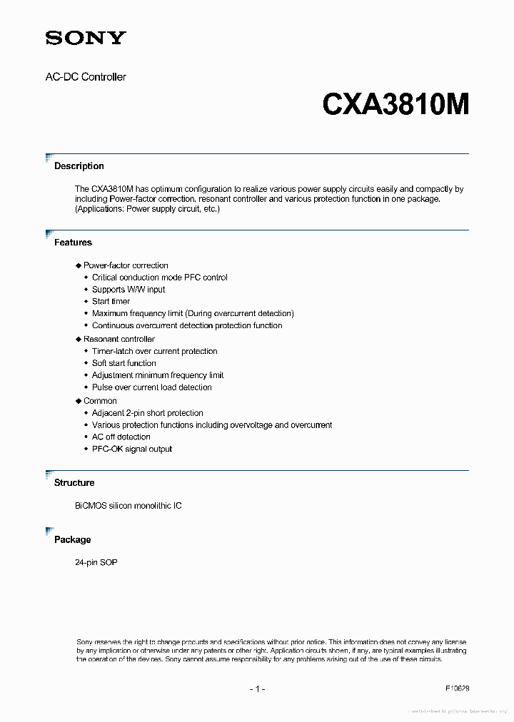 CXA3810M_7306829.PDF Datasheet