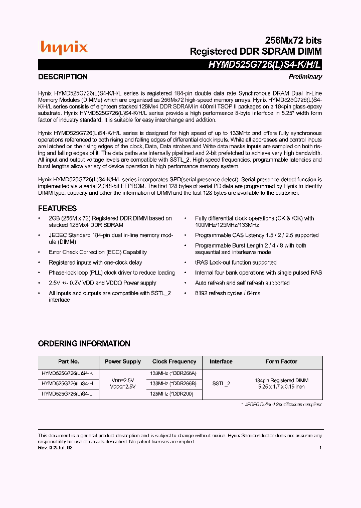 HYMD525G726LS4_7306835.PDF Datasheet