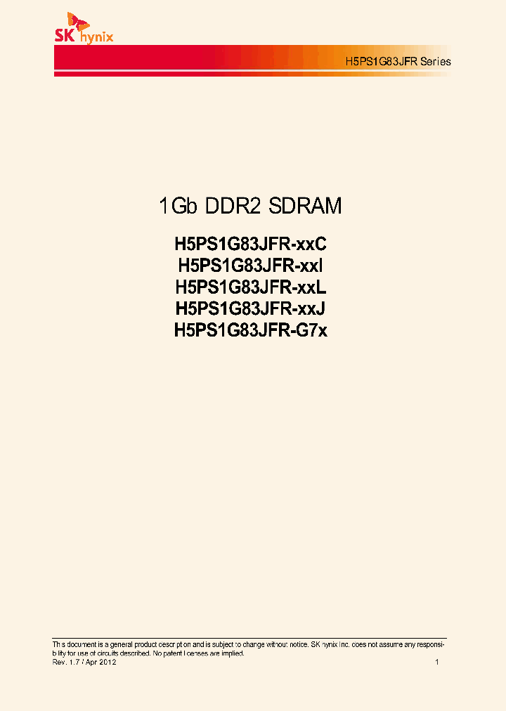 H5PS1G83JFRG7C_7307232.PDF Datasheet