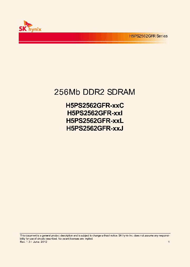 H5PS2562GFRG7C_7307231.PDF Datasheet