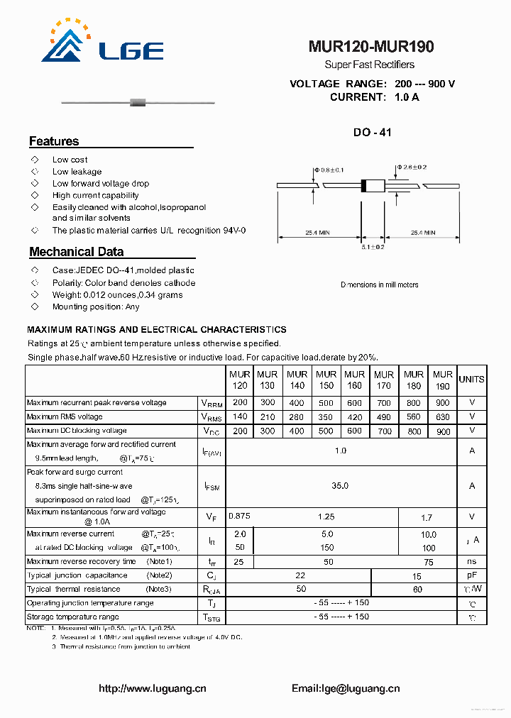 MUR120_7307626.PDF Datasheet