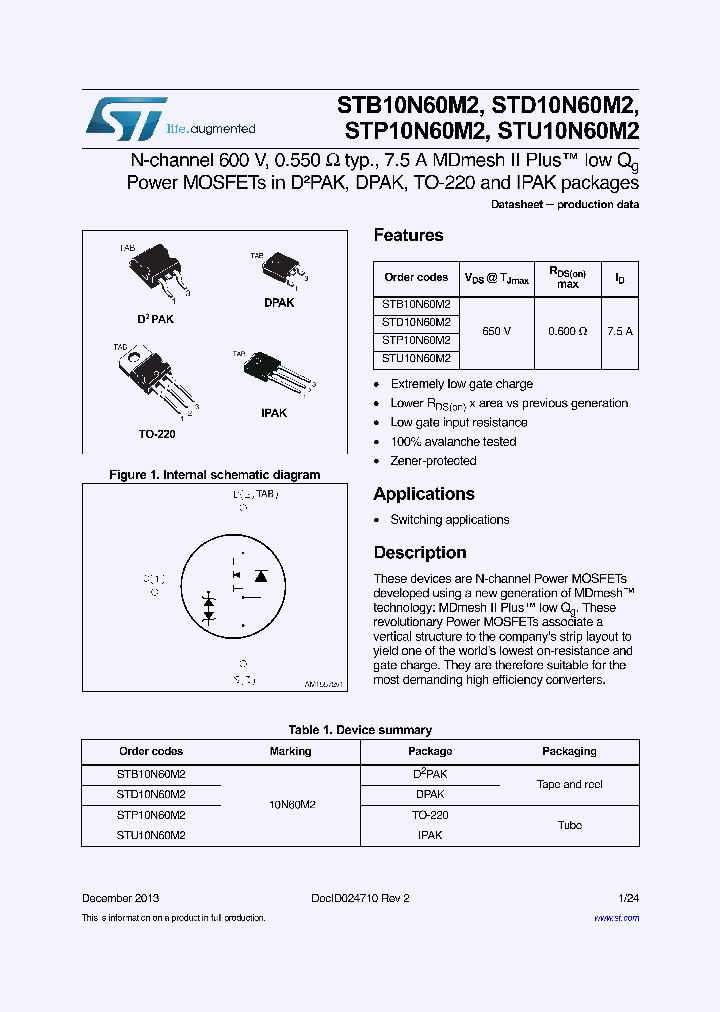 STB10N60M2_7309096.PDF Datasheet
