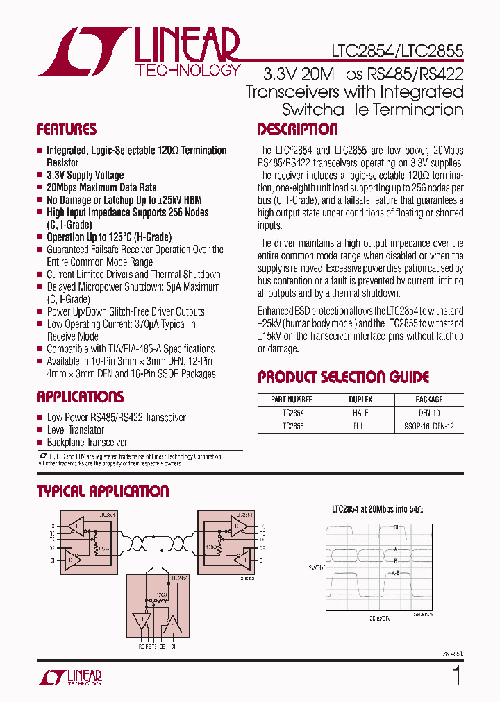 LTC2855IDEPBF_7309787.PDF Datasheet