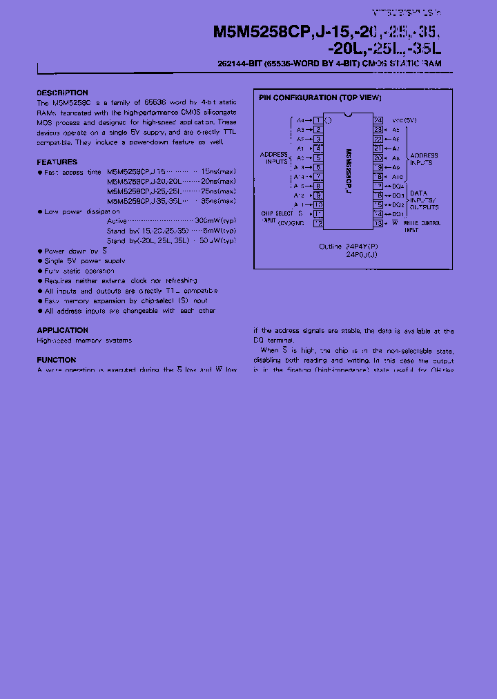 M5M5258CJ-15_7310114.PDF Datasheet