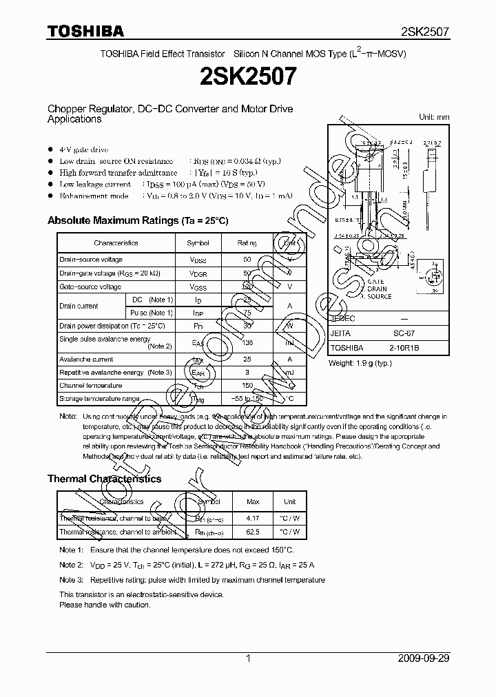 2SK2507_7310201.PDF Datasheet
