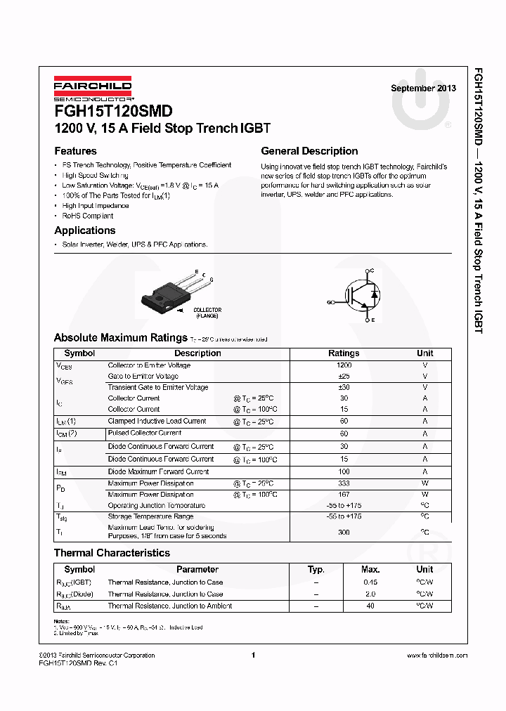 FGH15T120SMD_7310653.PDF Datasheet