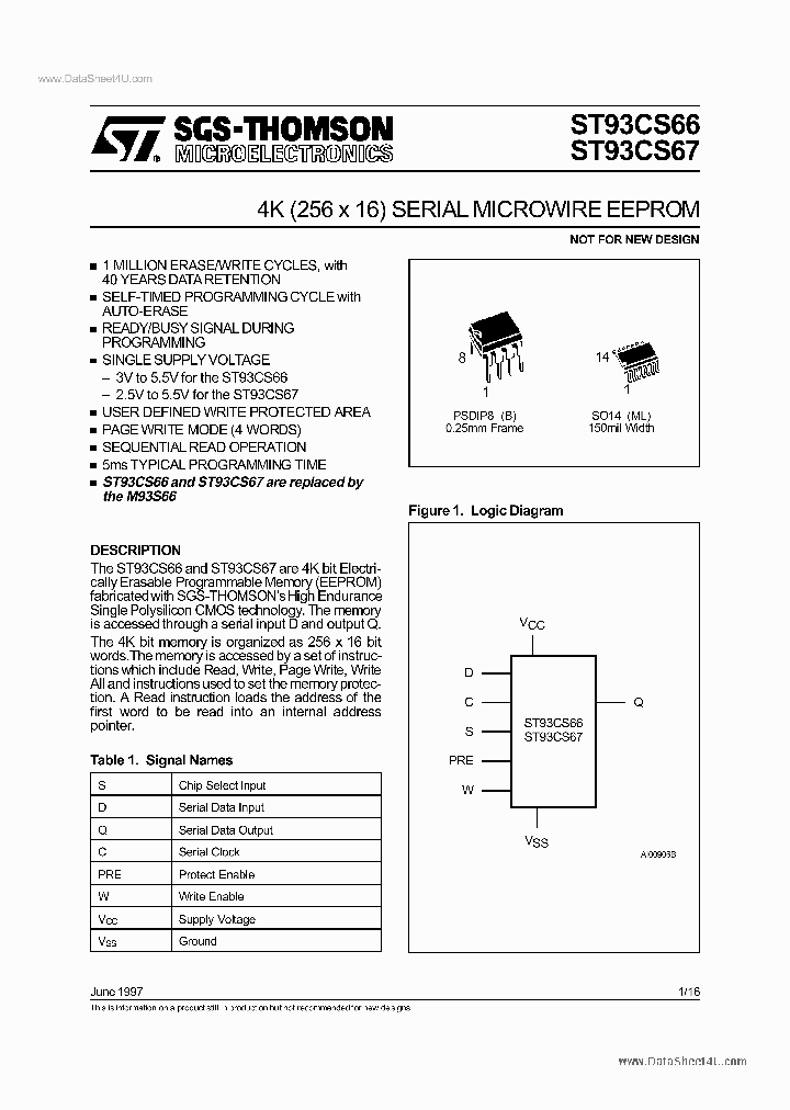 ST93CS66_7311100.PDF Datasheet