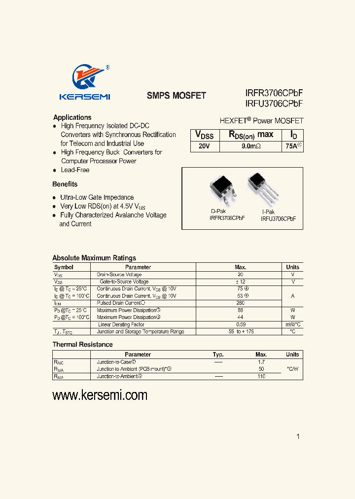 IRFR3706C_7311077.PDF Datasheet