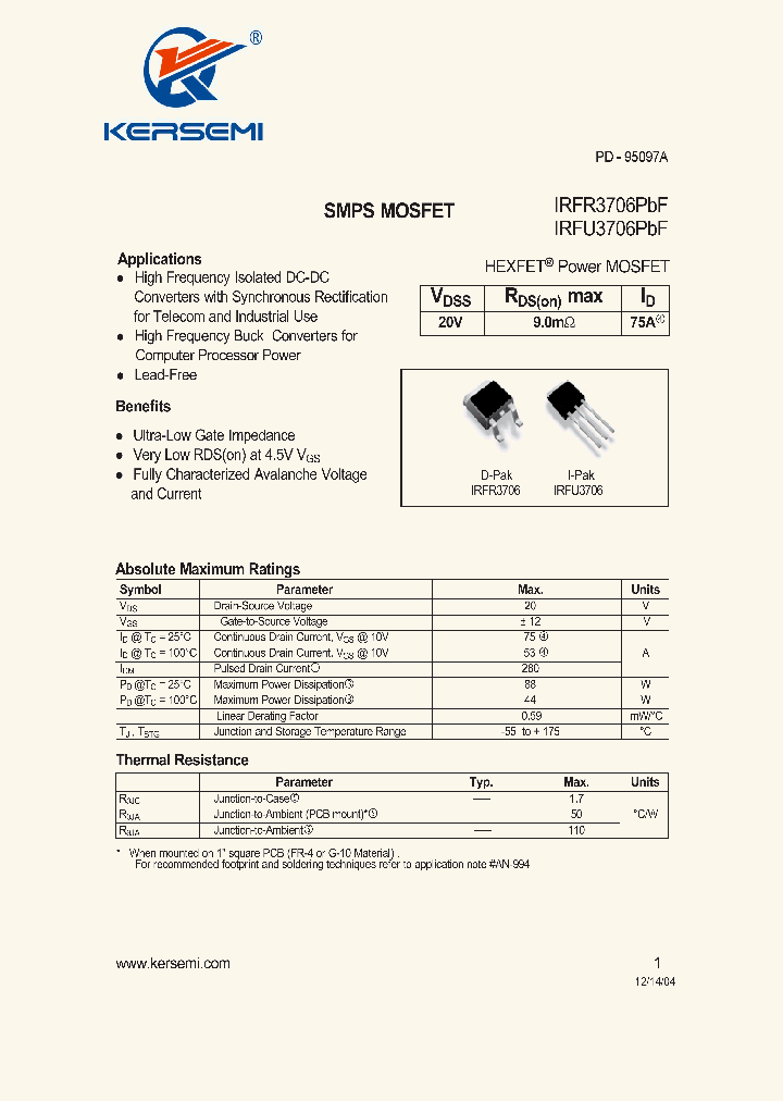 IRFR3706PBF_7311081.PDF Datasheet
