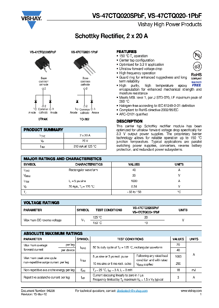 47CTQ020SPBF10_7311715.PDF Datasheet