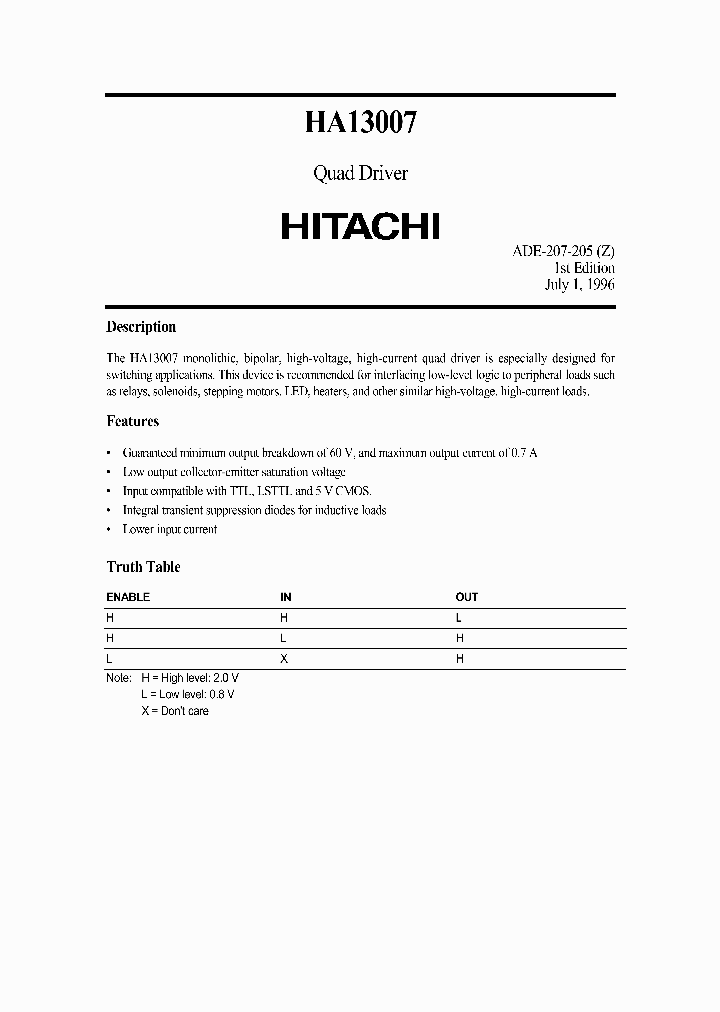 HA13007_7311782.PDF Datasheet