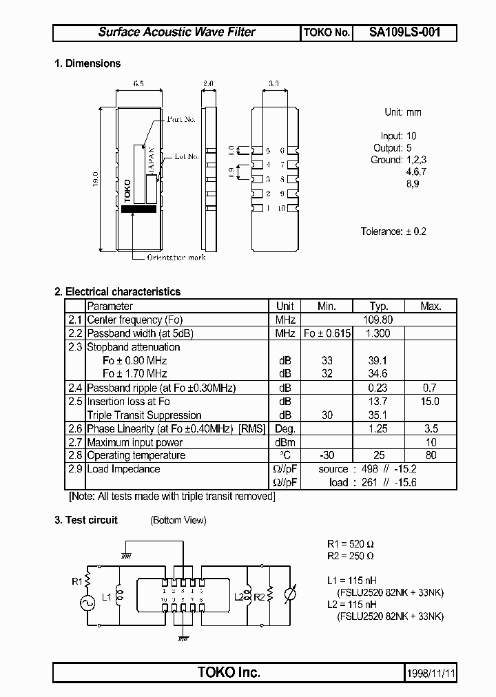 SA109LS-001_7312333.PDF Datasheet