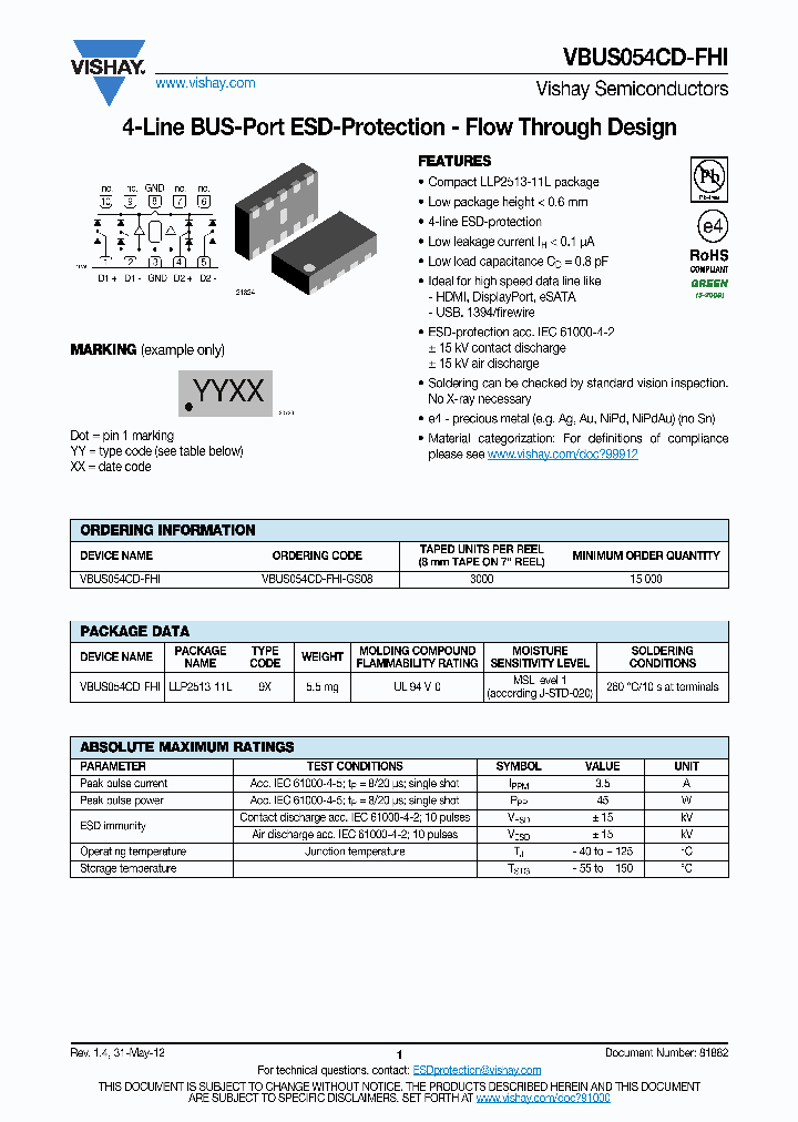 VBUS054CD-FHI_7313254.PDF Datasheet