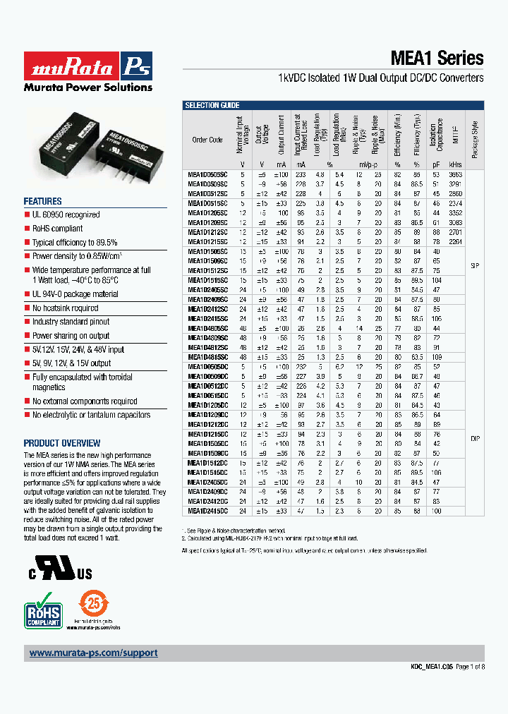 MEA1D0505DC_7313397.PDF Datasheet