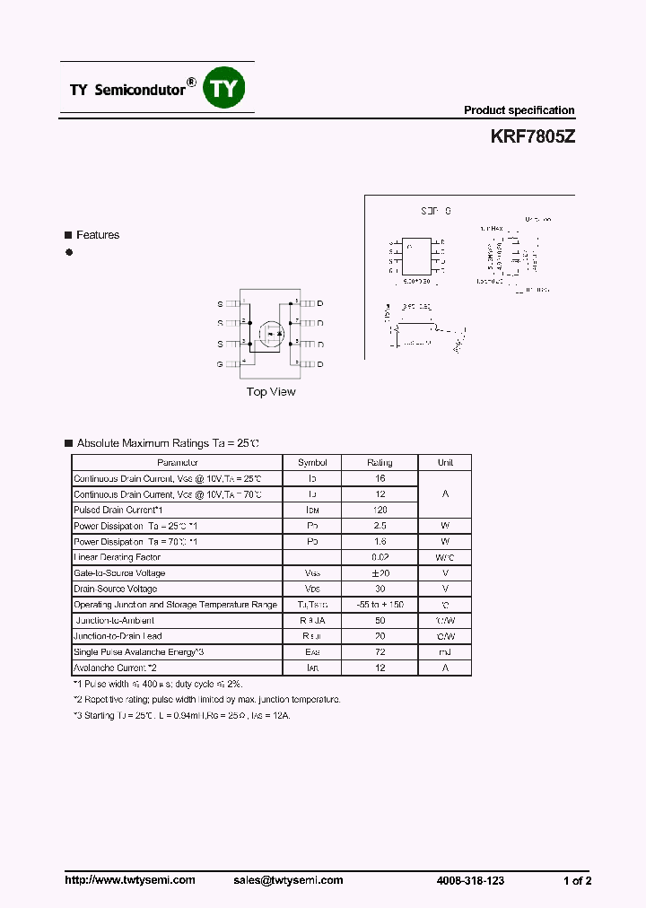 KRF7805Z_7313437.PDF Datasheet