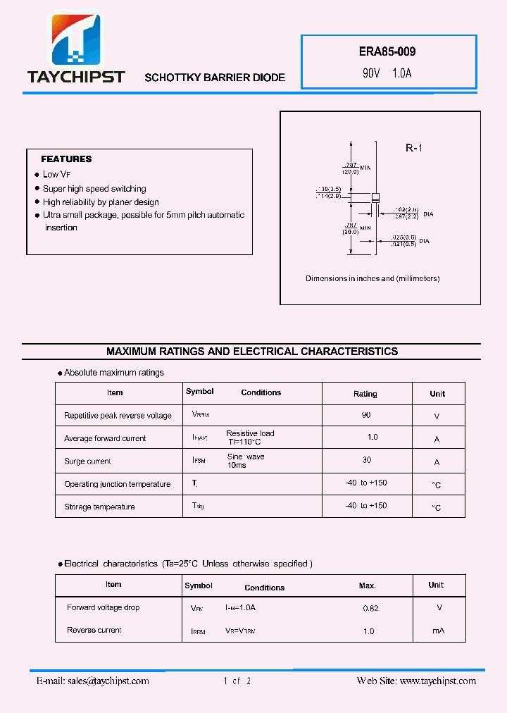 ERA85-009_7314695.PDF Datasheet