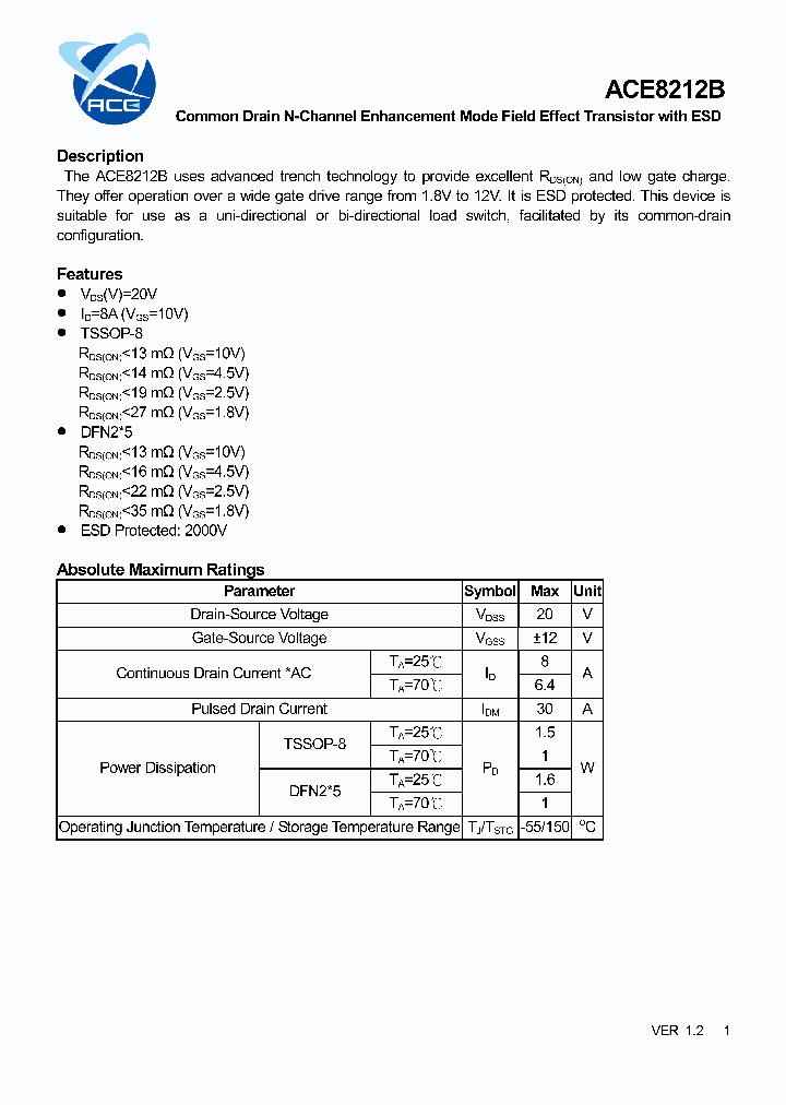 ACE8212B_7314922.PDF Datasheet