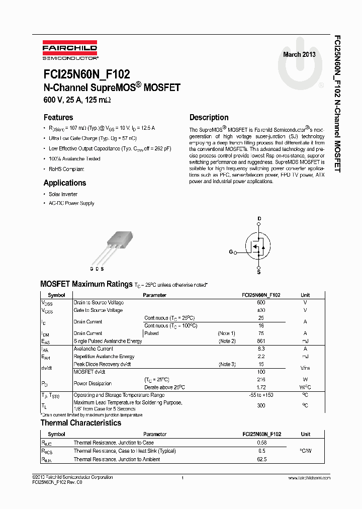 FCI25N60NF102_7315276.PDF Datasheet