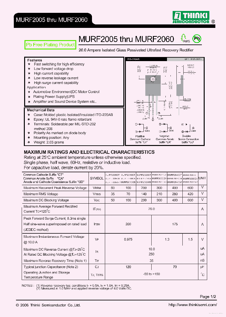 MURF2060CT_7317696.PDF Datasheet