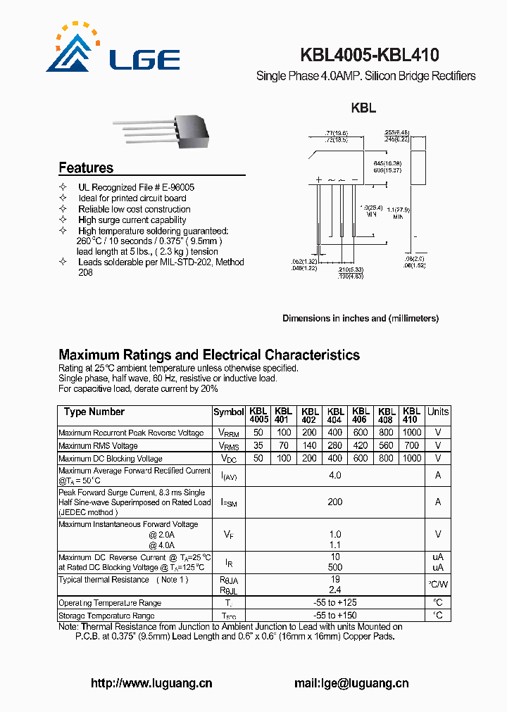 KBL4005_7318524.PDF Datasheet