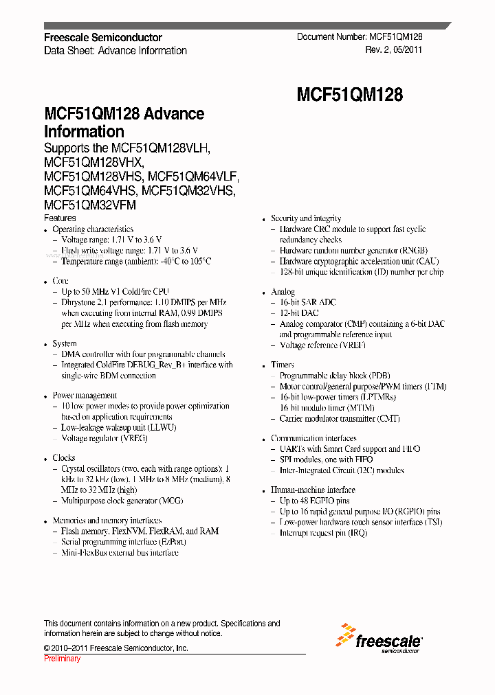 MCF51QM128_7319387.PDF Datasheet