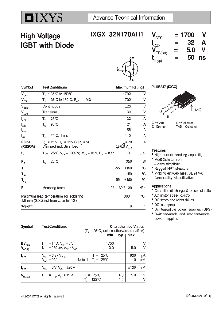 IXGX32N170AH1_7319378.PDF Datasheet
